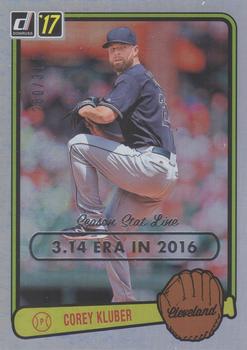 2017 Donruss - Retro Variations 1983 Season Stat Line #RV-9 Corey Kluber Front