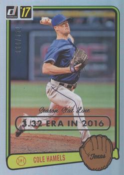 2017 Donruss - Retro Variations 1983 Season Stat Line #RV-38 Cole Hamels Front