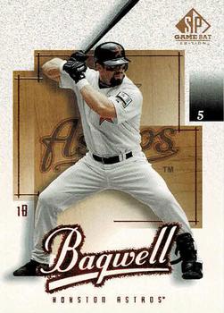 2001 SP Game Bat #44 Jeff Bagwell Front