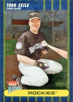 2003 Fleer Platinum - Platinum Finish #5 Todd Zeile Front