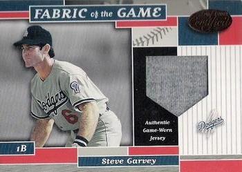 2002 Leaf Certified - Fabric of the Game Base #FG 19 Steve Garvey Front