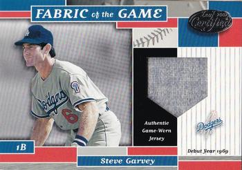 2002 Leaf Certified - Fabric of the Game Debut Year #FG 19 Steve Garvey Front