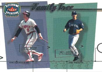 2003 Fleer Splendid Splinters - Family Tree #2FT Bob Boone / Bret Boone Front