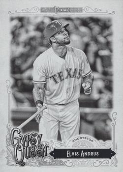 2017 Topps Gypsy Queen - Black and White #213 Elvis Andrus Front