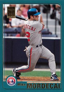 2001 Topps #549 Mike Mordecai Front