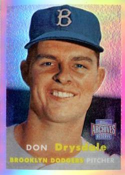 2001 Topps Archives Reserve #22 Don Drysdale Front