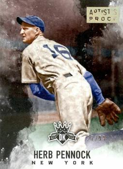 2017 Panini Diamond Kings - Artist's Proof Gold #13 Herb Pennock Front