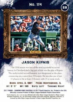 2017 Panini Diamond Kings - Framed Green #114 Jason Kipnis Back