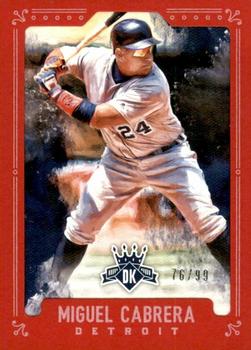 2017 Panini Diamond Kings - Framed Red #120 Miguel Cabrera Front