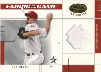 2003 Leaf Certified Materials - Fabric of the Game Base #FG-137 Roy Oswalt Front