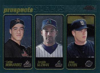 2001 Topps Chrome #300 Carlos Hernandez / Geraldo Guzman / Adam Eaton Front