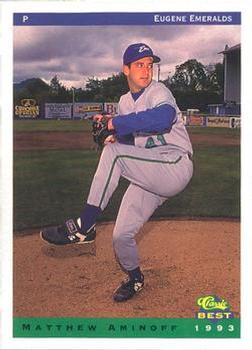 1993 Classic Best Eugene Emeralds #2 Matthew Aminoff Front