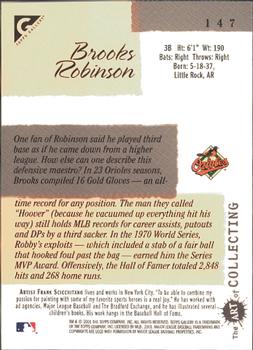 2001 Topps Gallery #147 Brooks Robinson Back