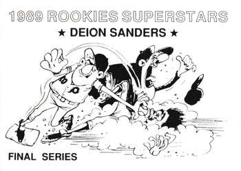 1989 Rookies Superstars (unlicensed) - Final Series #NNO Deion Sanders Back