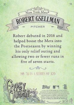 2017 Topps Gypsy Queen - Green Back #78 Robert Gsellman Back