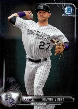 2017 Bowman Chrome #55 Trevor Story Front