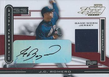 2003 Playoff Piece of the Game - Autographs #POG-44 J.C. Romero Front
