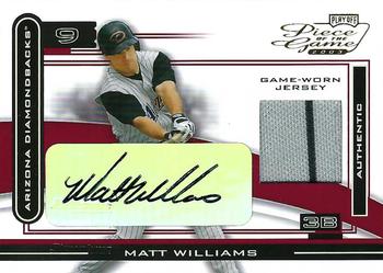 2003 Playoff Piece of the Game - Autographs #POG-64 Matt Williams Front