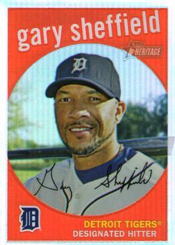 2008 Topps Chrome - 2008 Topps Heritage Chrome Refractors #C182 Gary Sheffield Front