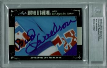 2012 Leaf Cut Signature History of Baseball #NNO Bud Harrelson Front