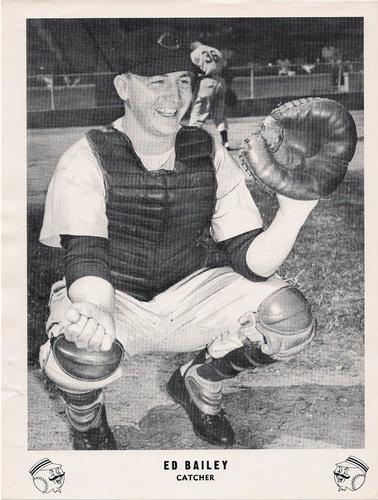 1955 Burger Beer Cincinnati Redlegs #NNO Ed Bailey Front