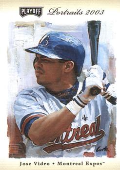 2003 Playoff Portraits - Beige #68 Jose Vidro Front