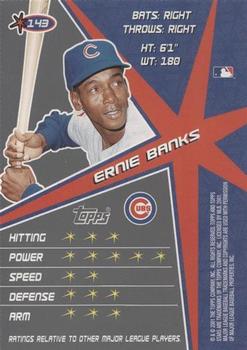 2001 Topps Stars #143 Ernie Banks Back