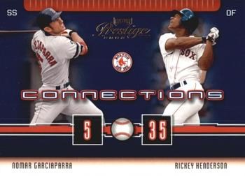 2003 Playoff Prestige - Connections #C-11 Nomar Garciaparra / Rickey Henderson Front