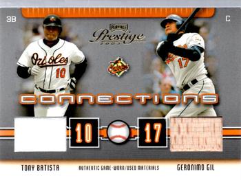 2003 Playoff Prestige - Connections Materials #C-8 Geronimo Gil / Tony Batista  Front