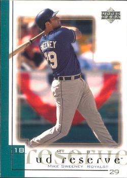 2001 UD Reserve #55 Mike Sweeney Front
