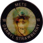 1984 7-Eleven Super Star Sports Coins: East Region #XVII H Darryl Strawberry Front