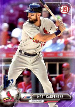 2017 Bowman - Purple #8 Matt Carpenter Front