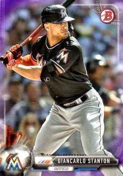 2017 Bowman - Purple #21 Giancarlo Stanton Front