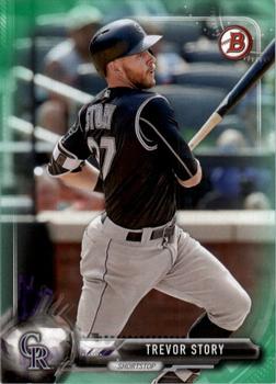 2017 Bowman - Green #5 Trevor Story Front