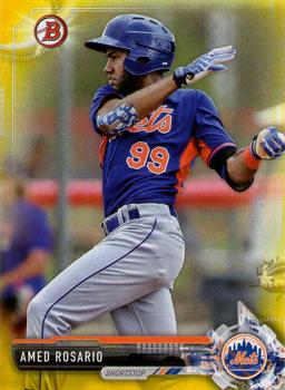 2017 Bowman - Prospects Yellow #BP76 Amed Rosario Front