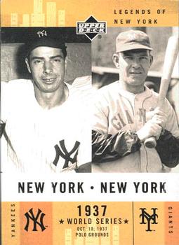 2001 Upper Deck Legends of New York #154 Joe DiMaggio / Mel Ott Front