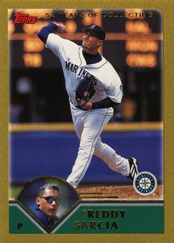 2003 Topps - Gold #605 Freddy Garcia Front