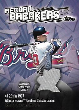 2003 Topps - Record Breakers Relics #RBR-CJ Chipper Jones Front