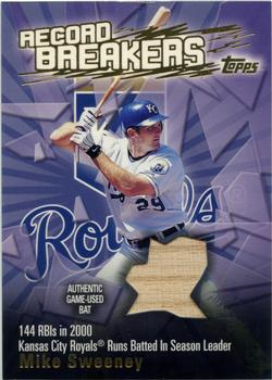 2003 Topps - Record Breakers Relics #RBR-MS Mike Sweeney Front