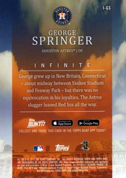 2017 Topps Bunt - Infinite #I-GS George Springer Back