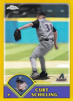 2003 Topps Chrome - Gold Refractors #3 Curt Schilling Front