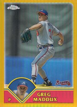 2003 Topps Chrome - Gold Refractors #21 Greg Maddux Front