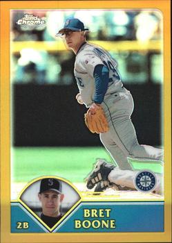 2003 Topps Chrome - Gold Refractors #56 Bret Boone Front