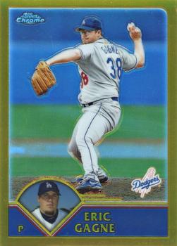 2003 Topps Chrome - Gold Refractors #86 Eric Gagne Front