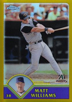 2003 Topps Chrome - Gold Refractors #337 Matt Williams Front