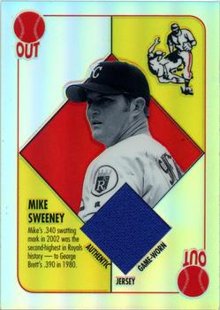 2003 Topps Chrome - Red Backs Relics Refractors #RBCR-MS Mike Sweeney Front