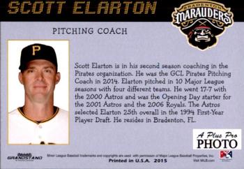 2015 Grandstand Bradenton Marauders #NNO Scott Elarton Back