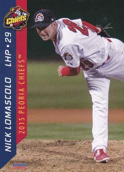 2015 Choice Peoria Chiefs #13 Nick Lomascolo Front