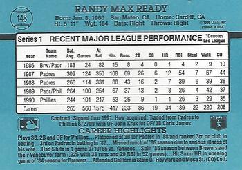 1991 Donruss #148 Randy Ready Back