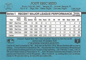 1991 Donruss #123 Jody Reed Back